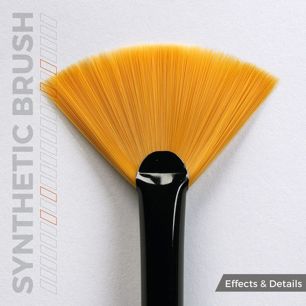 AK Interactive AKB017 Synthetic Brush Fan Shape