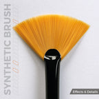 AK Interactive AKB017 Synthetic Brush Fan Shape
