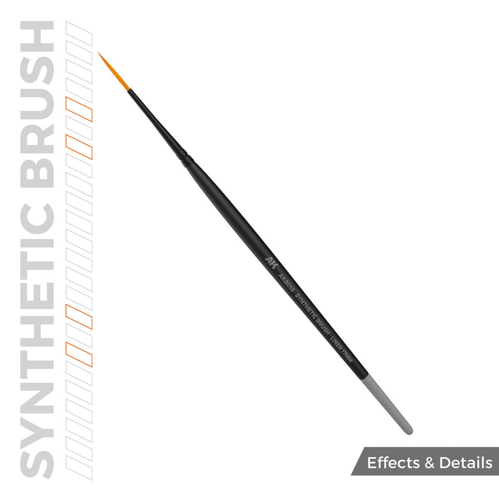 AK Interactive AKB018 Synthetic Brush Liner 17mm