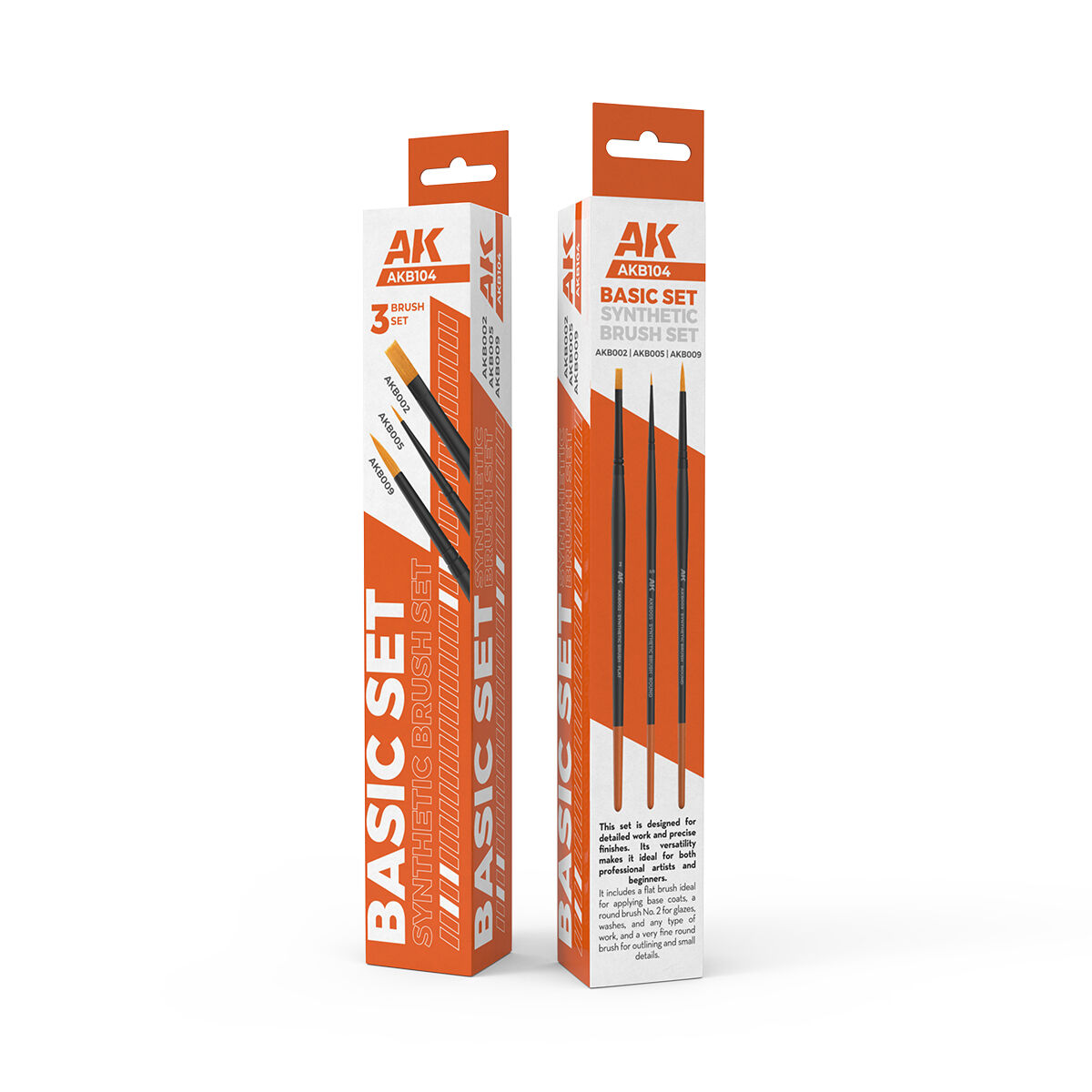 AK Interactive AKB104 Basic Brushes Set