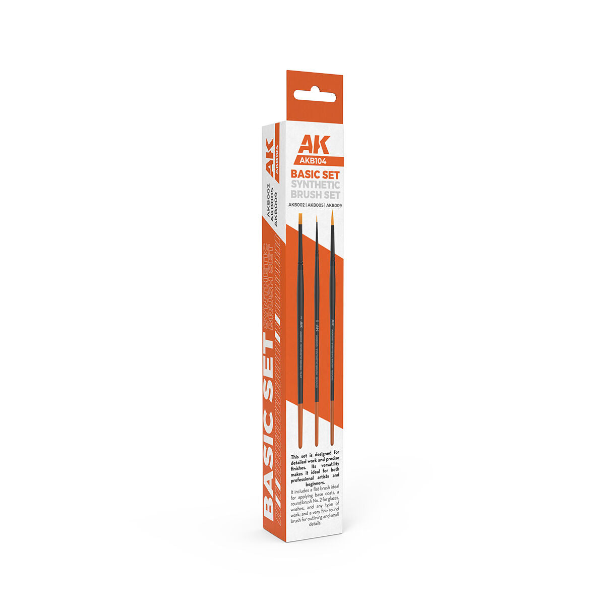 AK Interactive AKB104 Basic Brushes Set