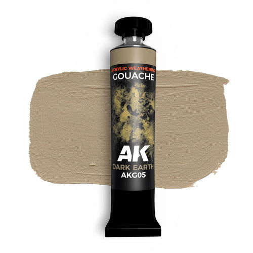 AK Interactive Gouache Dark Earth - 20ml