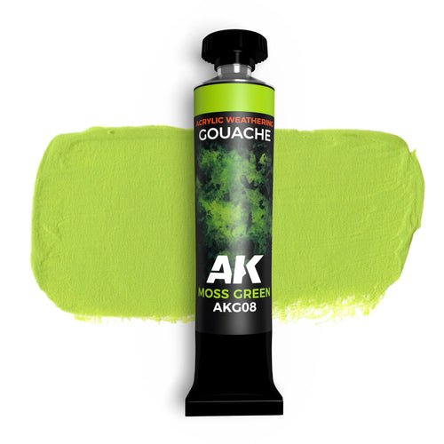 AK Interactive Gouache Moss Green - 20ml