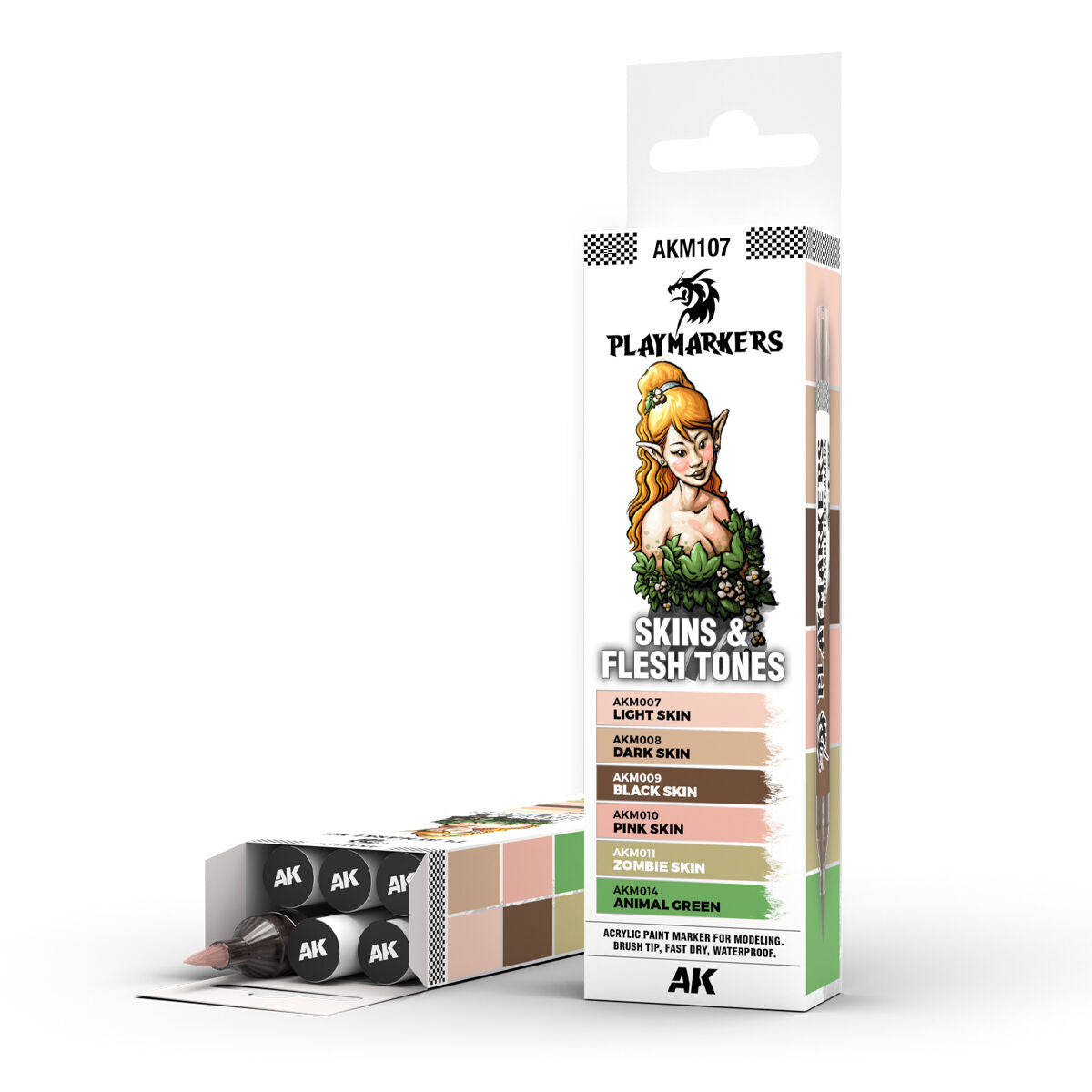 AK Interactive AKM107 Playmarkers Set Skin & Flesh Tones