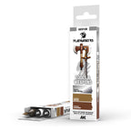 AK Interactive AKM108 Playmarkers Set Tools & Weapons 3 Colours