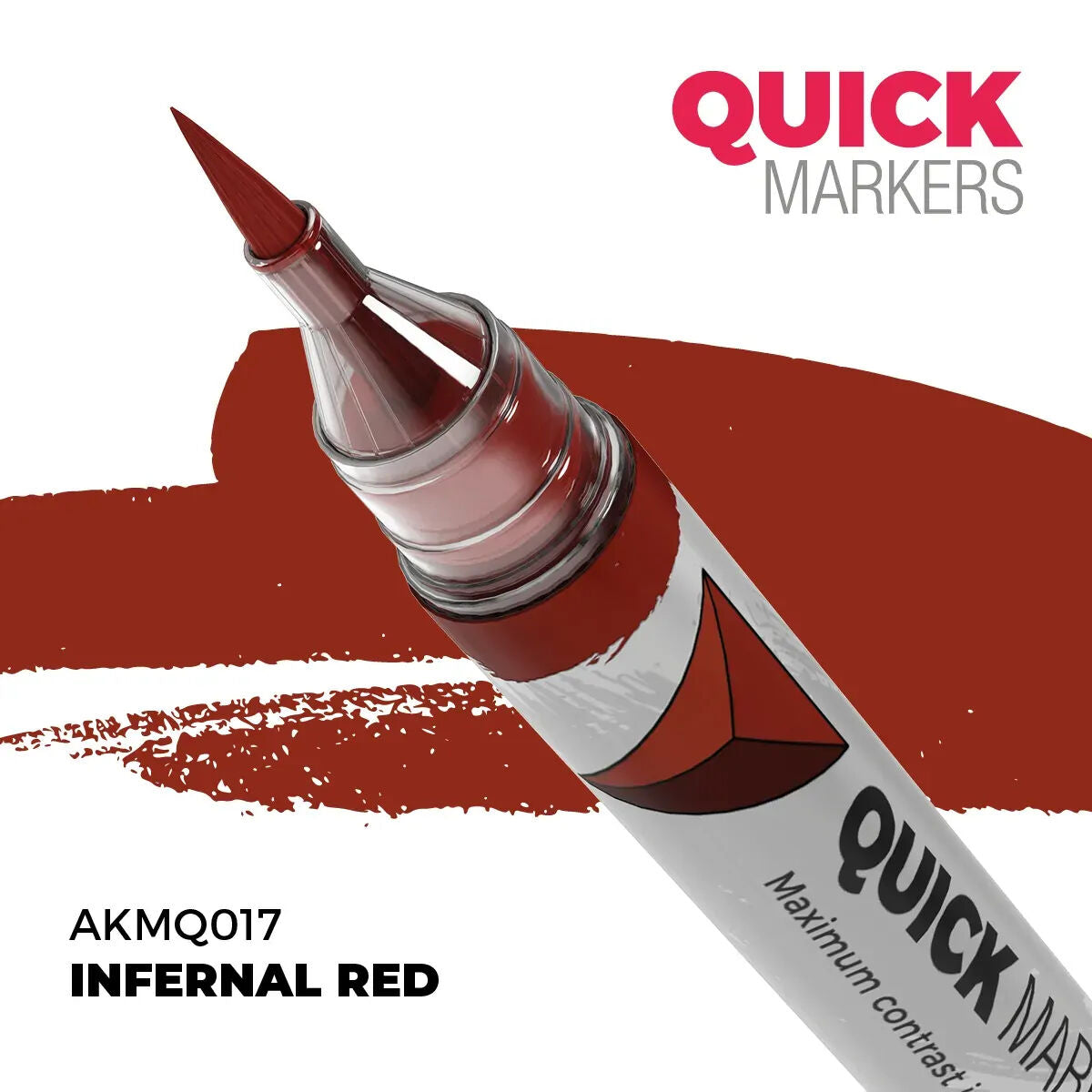 AK Interactive Quick Marker Infernal Red