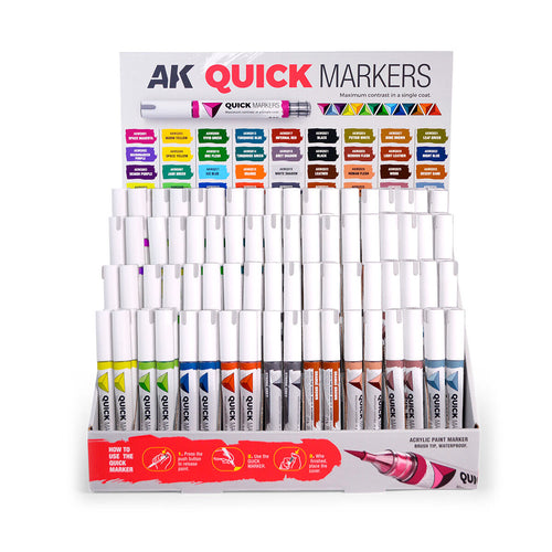 AK Interactive Display Quick Markers Cardboard Display