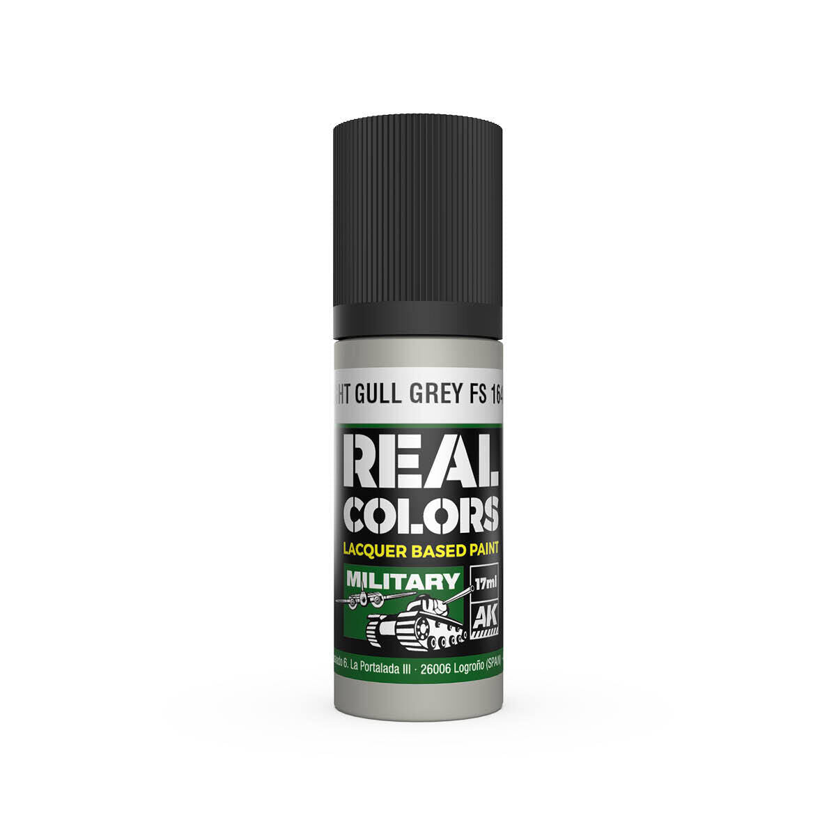 AK Interactive AKRC889 Real Colors Light Gull Grey FS 16440 Lacquer Paint 17ml
