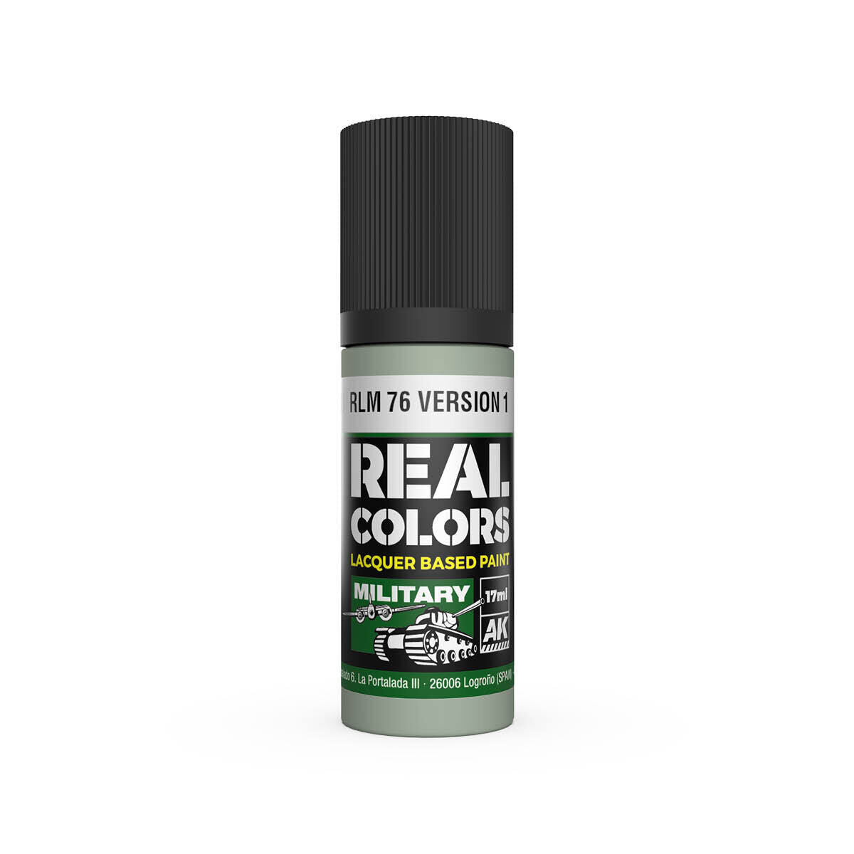 AK Interactive AKRC943 Real Colors RLM 76 Version 1 Lacquer Paint 17ml