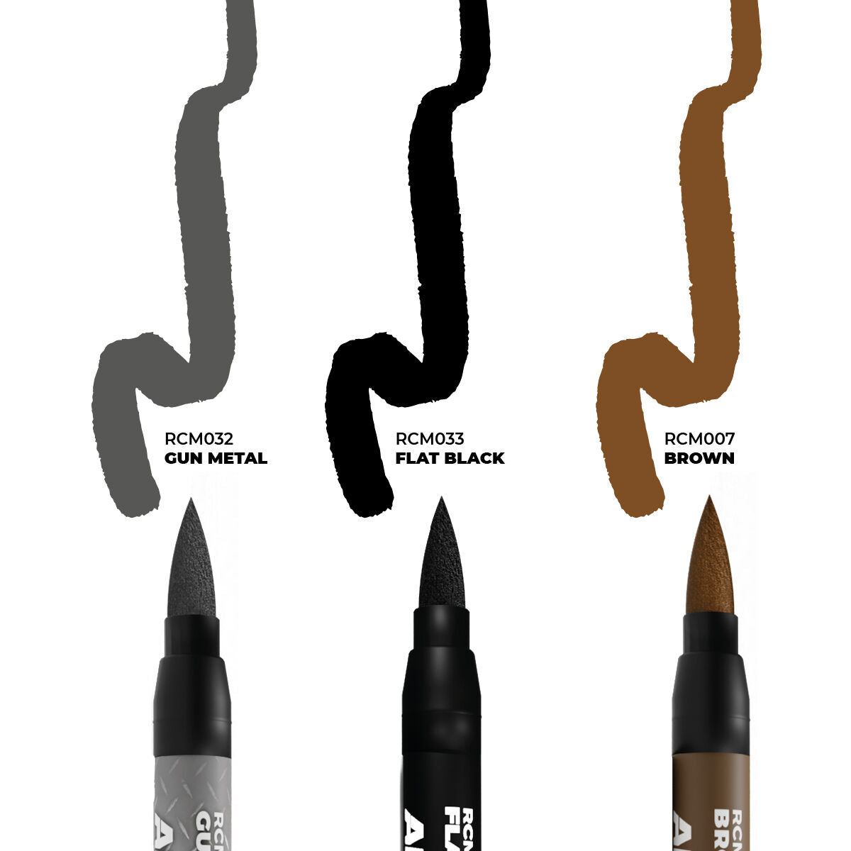 AK Interactive AKRCM103 RC Markers Weapons Set 3 Real Colors Markers