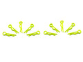 Arrowmax 0AM-103102 Small Body Clip 1/10 - Fluorescent Yellow  (10) (8347066859757)
