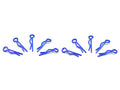 Arrowmax AM-103107 Small Body Clip 1/10 - Metallic Blue (10) (8347066990829)
