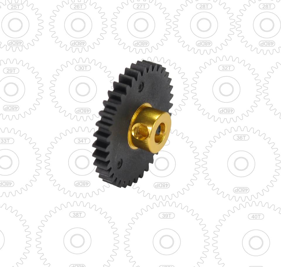 Arrowmax AM-448033 Low Friction Stock Racing Pinion Gear 48P 33T(SL) (8347071643885)
