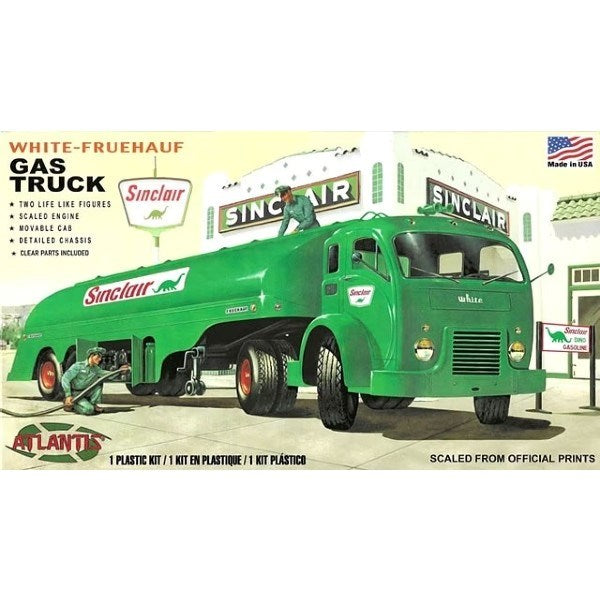 Atlantis Models H1402 1/48 White-Fruehauf Gas Truck - Sinclair (8941172621549)