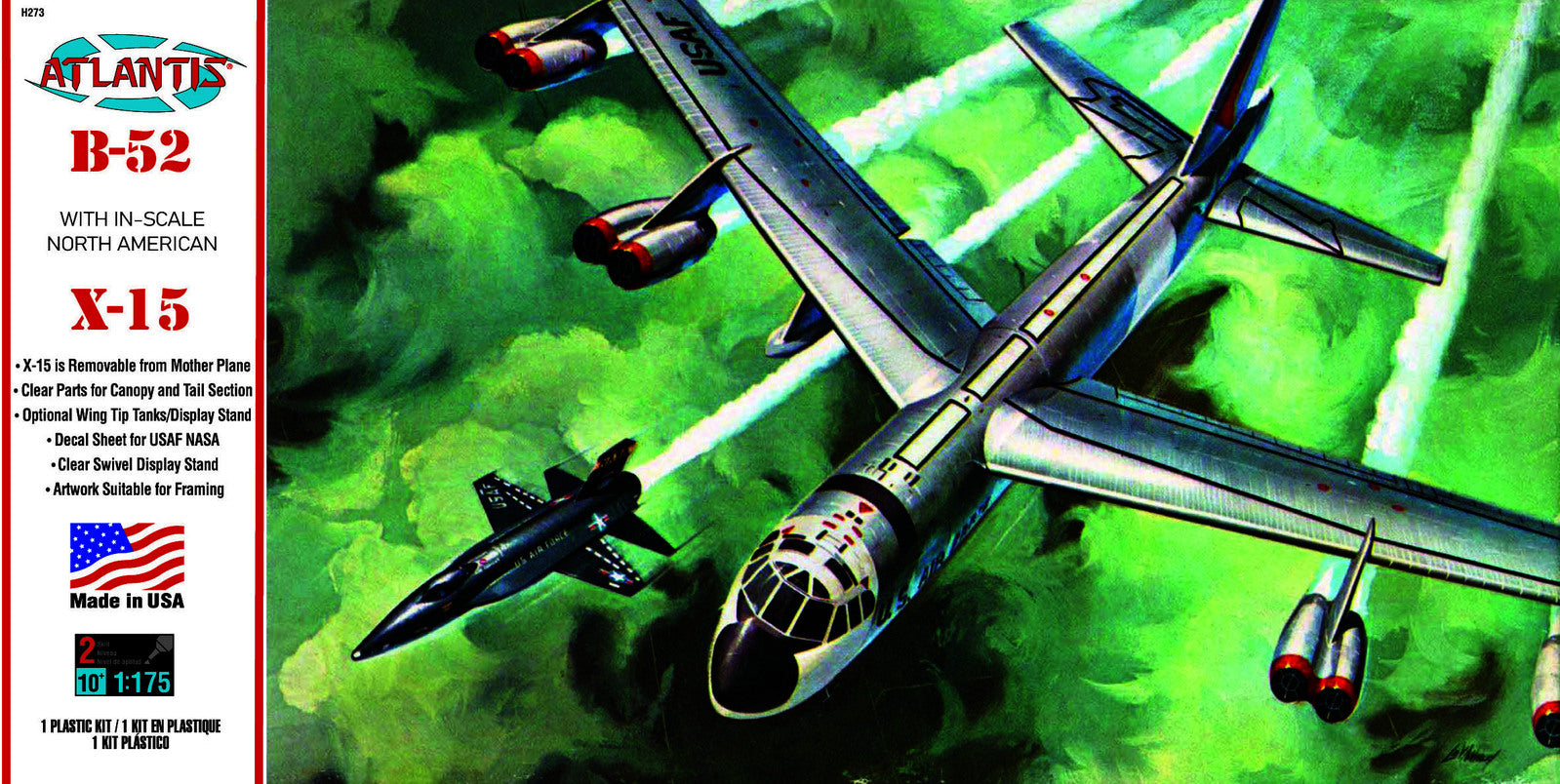 Atlantis Models B-52 and X-15 with Swivel Stand