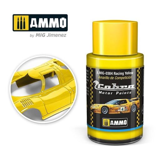 AMMO by Mig Jimenez A.MIG-0304 Cobra Motor Racing Yellow Acrylic Paint (8469601353965)