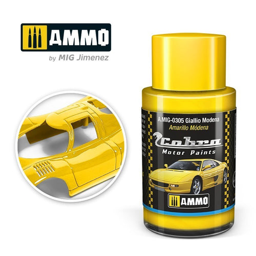 AMMO by Mig Jimenez A.MIG-0305 Cobra Motor Giallio Modena Acrylic Paint (8469601419501)