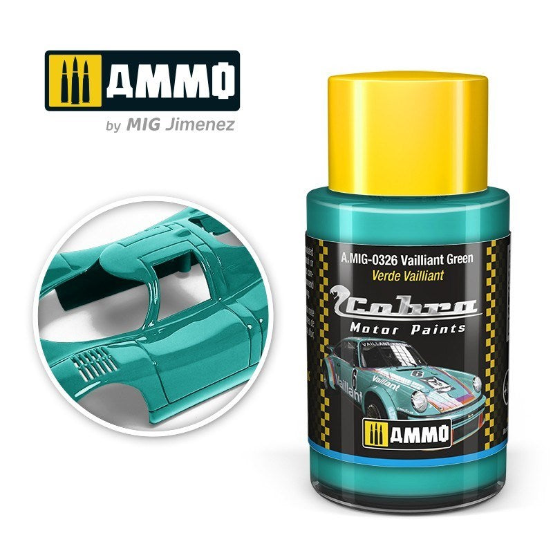 AMMO by Mig Jimenez A.MIG-0326 Cobra Motor Vailliant Green Acrylic Paint (8469602762989)