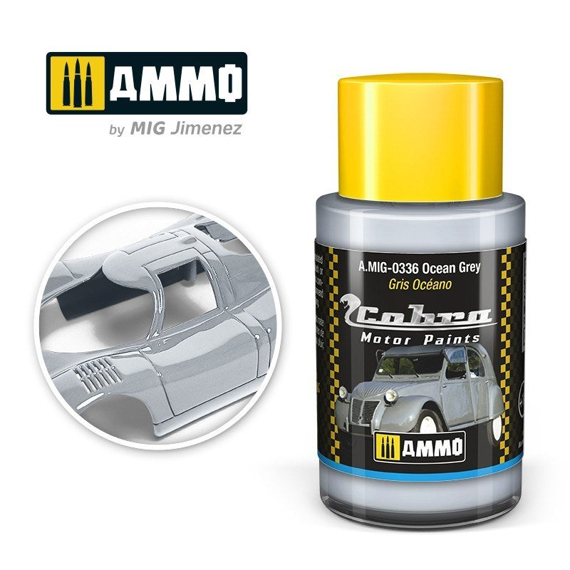 AMMO by Mig Jimenez A.MIG-0336 Cobra Motor Ocean Grey Acrylic Paint (8469603385581)