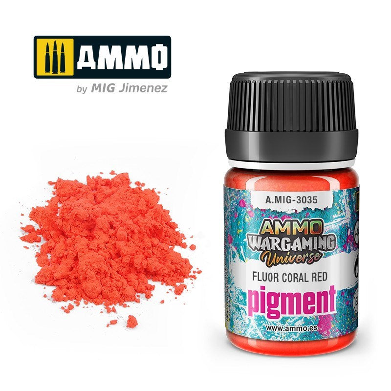 AMMO by Mig Jimenez A.MIG-3035 Pigment Fluor Coral Red (8469757886701)