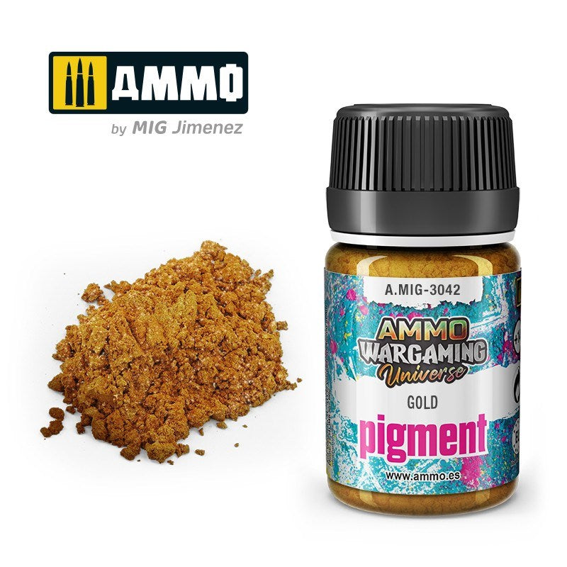 AMMO by Mig Jimenez A.MIG-3042 Pigment Gold (8469759066349)