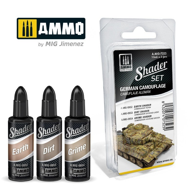 AMMO by Mig Jimenez A.MIG-7323 Shader Set German Camouflage (8470978789613)