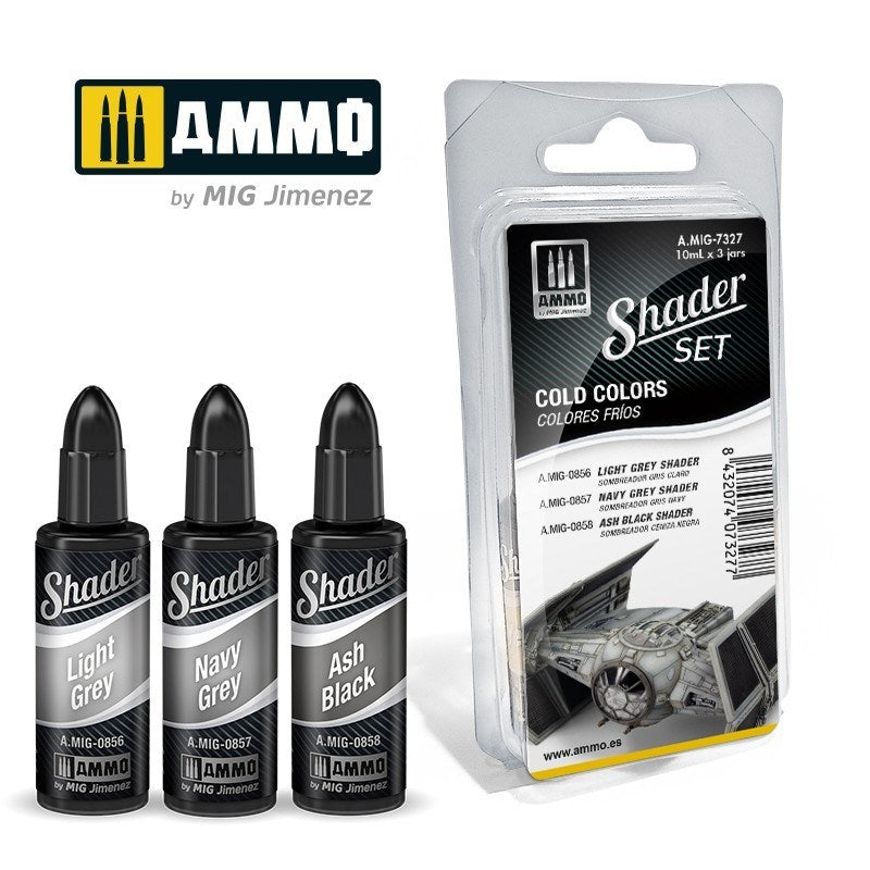 AMMO by Mig Jimenez A.MIG-7327 Shader Set Cold Colors (8470979117293)
