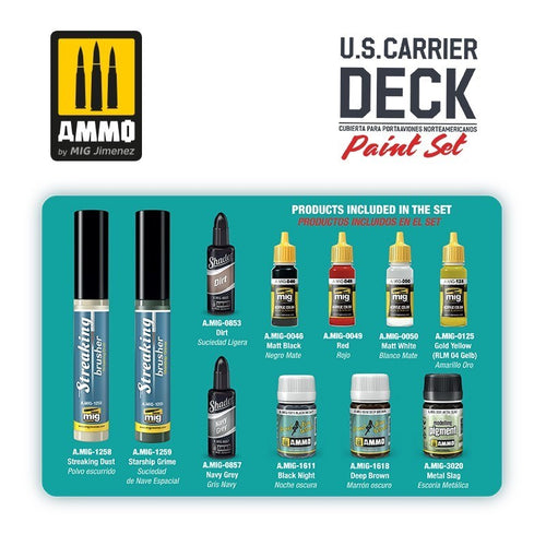 AMMO by Mig Jimenez Carrier Deck Paint Set (2)