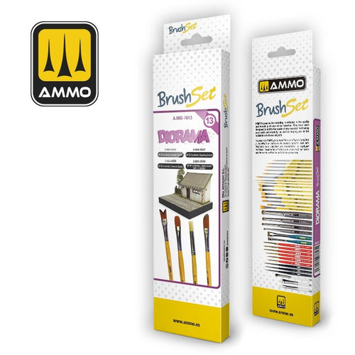 AMMO by Mig Jimenez Dioramas Brushes Set