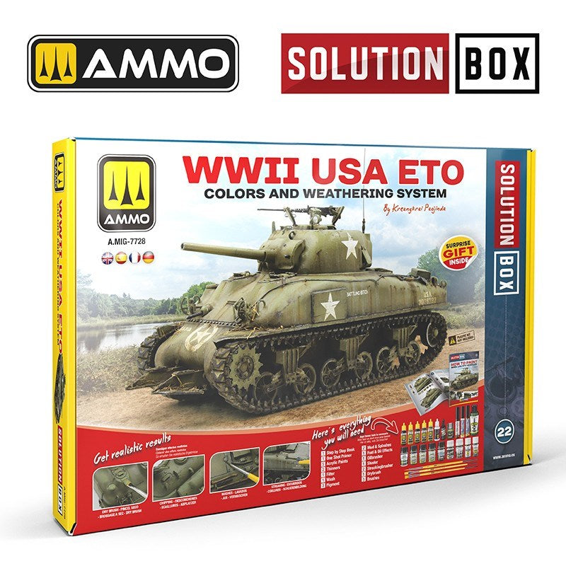AMMO by Mig Jimenez A.MIG-7728 Solution Box 20 WWII USA ETO (8470979772653)