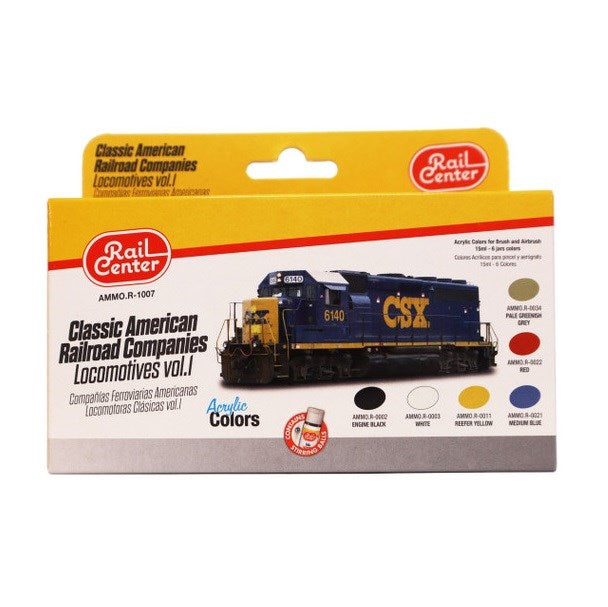 AMMO by Mig Jimenez AMMO.R-1007 Classic American Railroad Companies Locomotives Vol.1 (8170405495021)