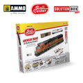 AMMO by Mig Jimenez AMMO.R-1201 AMMO RAIL CENTER SOLUTION BOX MINI #02 AMERICAN TRAINS. All Weathering Products (8170405855469)
