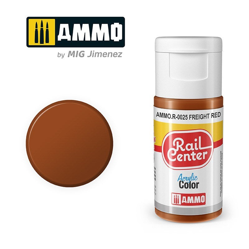 AMMO by Mig Jimenez AMMO.R-0025 Rail Center Freight Red Acrylic Paint (8470984130797)