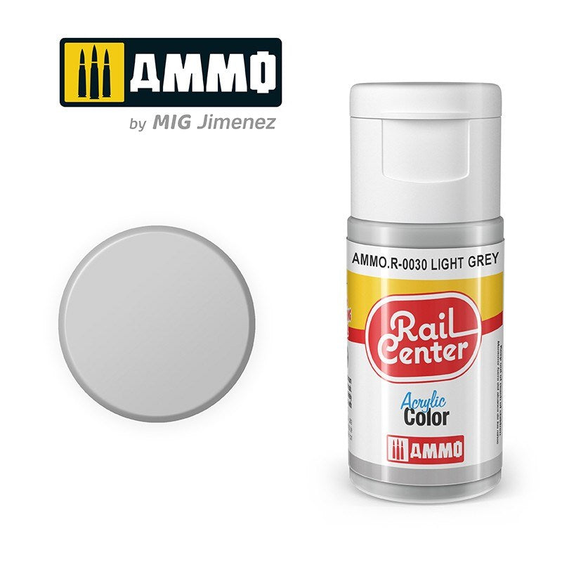 AMMO by Mig Jimenez AMMO.R-0030 Rail Center Light Grey Acrylic Paint