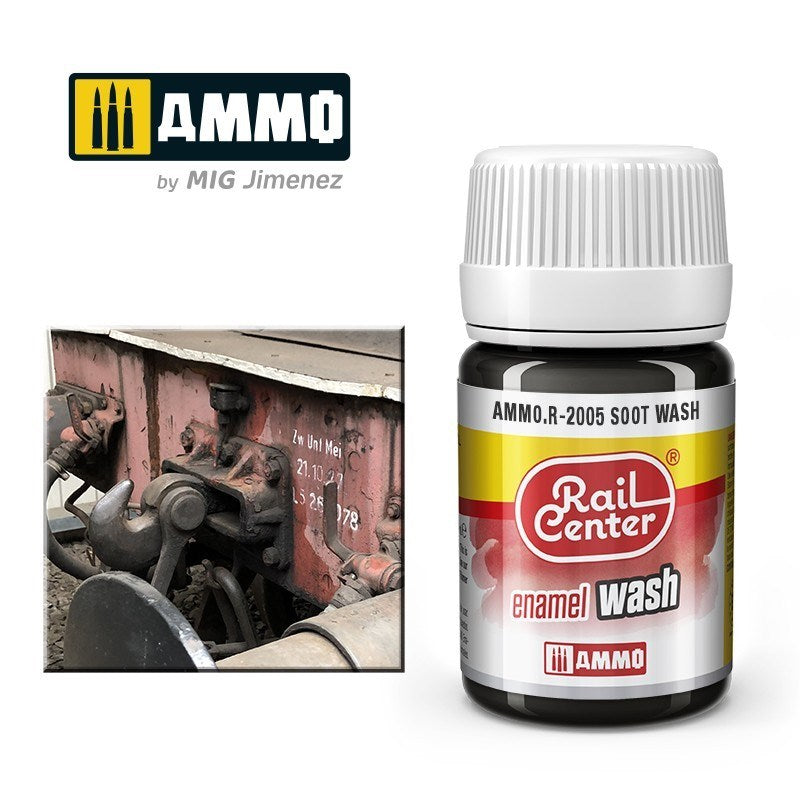 AMMO by Mig Jimenez AMMO.R-2005 Rail Center Soot Wash 35ml (8470986719469)