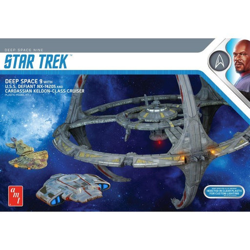 AMT 1245 1/3300 Deep Space 9 w/USS Defiant and Cardassian Keldon-Class Cruiser - Star Trek DS9 (8941172031725)