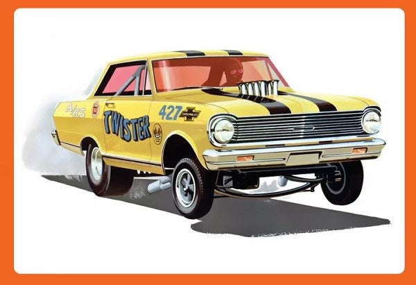 AMT 1293 1/25 1965 Chevrolet Chevy II Nova AWB - Twister (7859178471661)