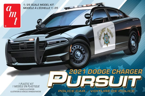 AMT 1324 1/25 DodgeChger Police Pursuit (8950412443885)