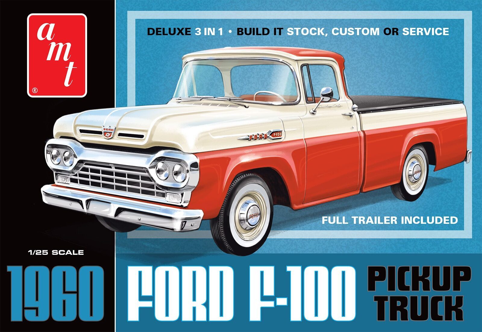 AMT 1407 1/25 60 Ford F-100 P-up/Trail (8950412902637)