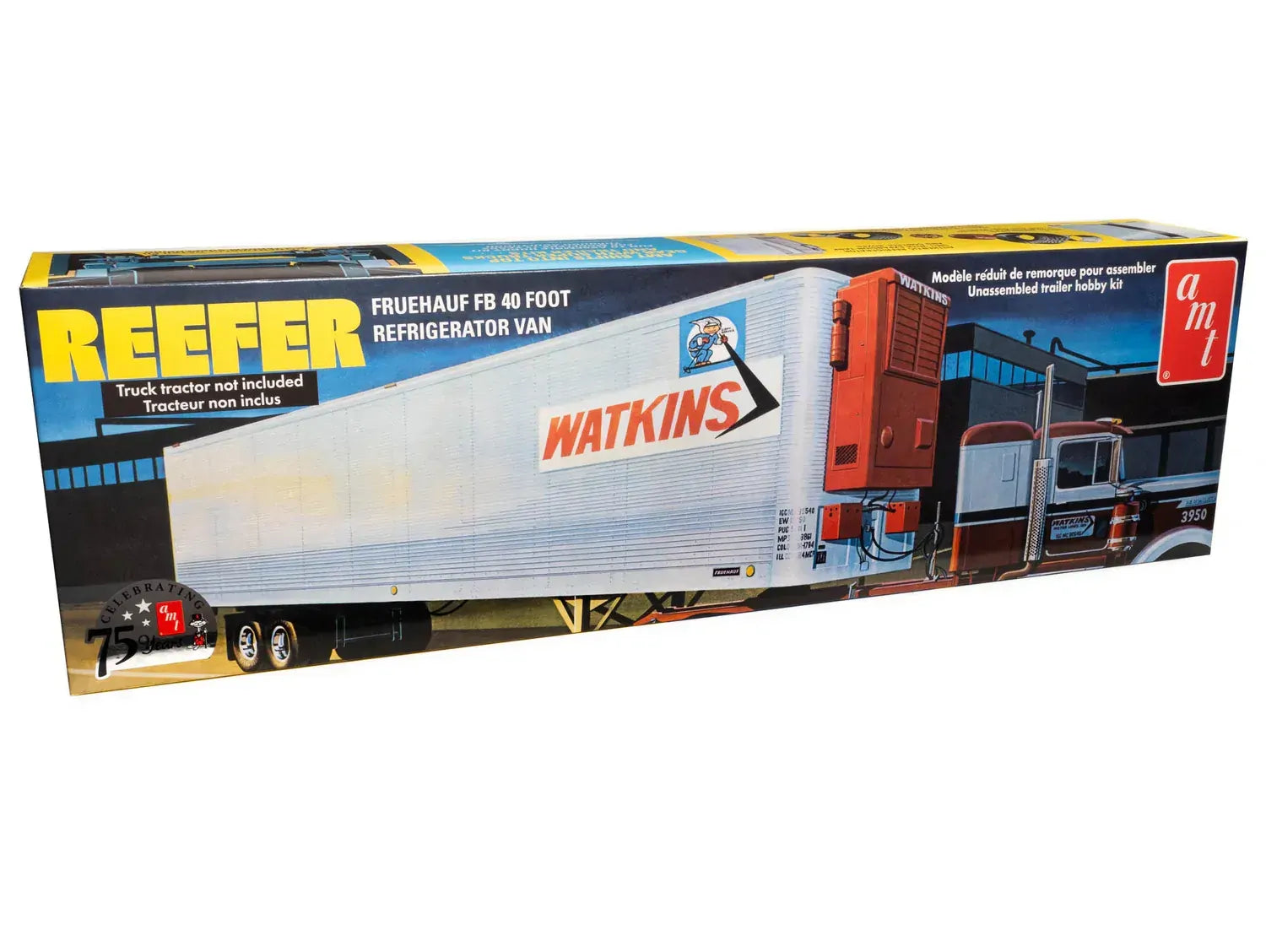 AMT 1421 1/25 Fruehauf 40 RferTrl Watk (8950412968173)