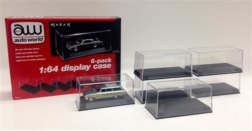 Auto World AWDC008 1/64 Display Cases (6 Pack) (8971081154797)