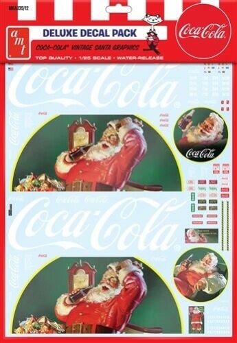 xAMT MKA035 1/25 Truck Decals - Vintage Coca-Cola Santa - Hobby City NZ (1939741179953)
