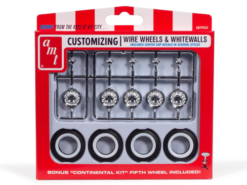 AMT PP033 1/25 KH Wire Whls &Tires Parts (8950415130861)