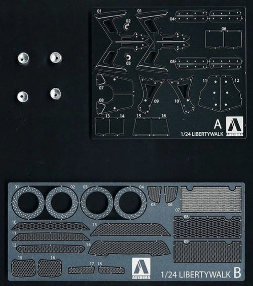 Aoshima 1/24 LIBERTY WORKS R35 GT-R DETAIL UP PARTS