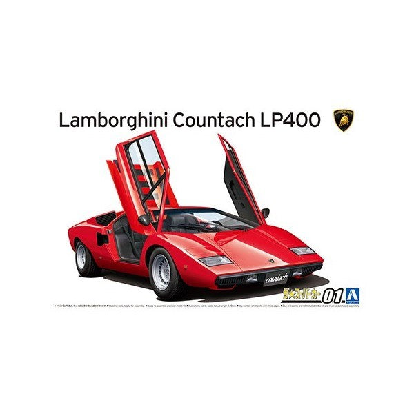 Aoshima 5804 1/24 1974 Lamborghini Countach LP400 - Super Car No.1 - Hobby City NZ (6565827510321)