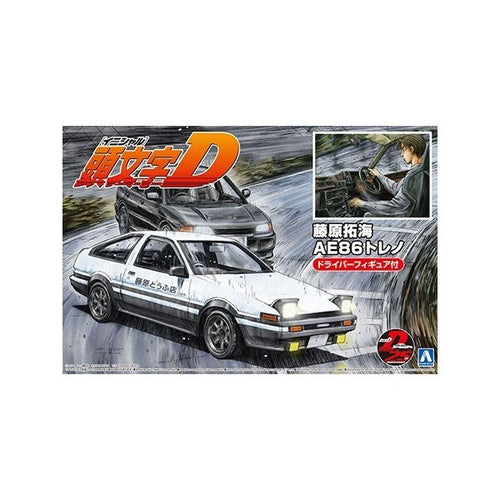 Aoshima 1/24 Toyota Sprinter Trueno AE86 w/Takumi Fujiwara Figure