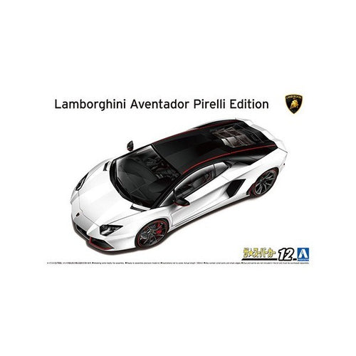 Aoshima 1/24 2014 Lamborghini Aventador - Pirelli Edition