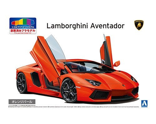 Aoshima 6201 1/24 LAMB AVENTADOR ORANGE PEARL'11 (8278381396205)