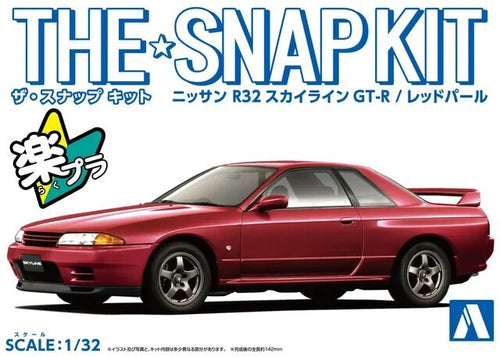 Aoshima 1/32 R32 SKYLINE GT-R (RED PEARL