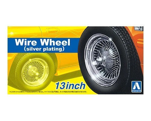 Aoshima 1/24 WIRE WHEEL (silver plating) 13inch